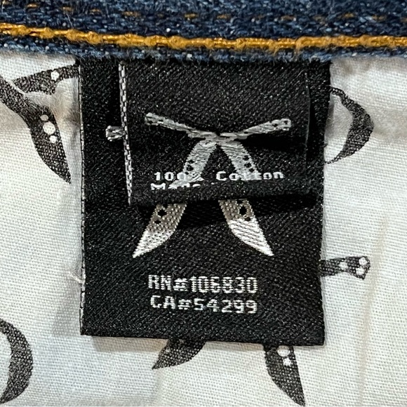 Artful Dodger mens Jeans Sz 33x31 Blue Straight Denim Hip Hop Skater Classiccore - Picture 13 of 15